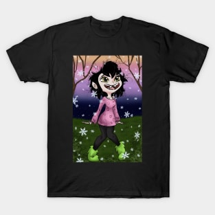 Adorable Little Gothic Vampire Crafter Witch T-Shirt